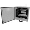 Altelix 24x24x16 120VAC 20A Steel NEMA Enclosure for UPS Power Systems with Heavy Duty 19" Wide Adjustable 8U Rack Frame, Dual Cooling Fans, 20A Power Outlets & Power Cord