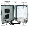 Altelix Weatherproof Vented Enclosure  for Arris® SURFboard® Cable Modems with Cooling Fan, 120VAC Outlets and Power Cord