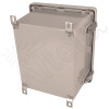 Altelix 10x8x8 Inch Fiberglass Weatherproof NEMA 4X Enclosure with Aluminum Equipment Mounting Plate and 120VAC Outlets