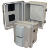 Altelix 10x8x8 Vented Fiberglass Weatherproof NEMA Enclosure with Aluminum Equipment Mounting Plate