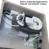 Altelix Fiberglass Weatherproof Starlink® / Ubiquiti® Mesh Enclosure with Heater, Cooling Fan, 120 VAC Outlets & Power Cord