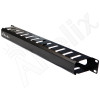 Altelix Cable Management Raceway - Steel 1U 19" Wire Manager with 12 Cable Slots and Removable Cover