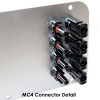 Aluminum Access Panel with 3 PG16 Cable Glands & 8 MC4 Solar Power Connectors for NS161608, NX161608, NS201612, NX201612 and NS241612 Enclosures