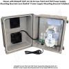 Altelix Fiberglass Weatherproof Starlink® / Ubiquiti® Mesh Enclosure with Cooling Fan, 120 VAC Outlets & Power Cord