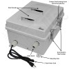 Altelix Weatherproof Vented WiFi Enclosure for Amazon eero® 6 and eero® 6 Extender with 120VAC Outlet and Power Cord