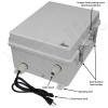 Altelix WiFi Enclosure for Amazon eero® 6+ Mesh Wi-Fi 6 Router with 120VAC Outlet and Power Cord