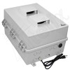 Altelix 17x14x9 Polycarbonate + ABS Vented Enclosure with Aluminum Equipment Mounting Plate, Cooling Fan, 120 VAC Outlets & Power Cord