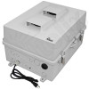 Altelix 17x14x9 Polycarbonate + ABS Vented RF Transparent Outdoor WiFi Enclosure with Cooling Fan, 120 VAC Outlets & Power Cord