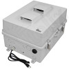 Altelix 17x14x9 Polycarbonate + ABS Vented RF Transparent Outdoor WiFi Enclosure with No-Drill PVC Equipment Mounting Plate, 120 VAC Outlets & Power Cord