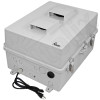 Altelix 17x14x9 Polycarbonate + ABS Vented Enclosure with Aluminum Equipment Mounting Plate, 120 VAC Outlets & Power Cord