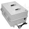 Altelix 17x14x9 Polycarbonate + ABS Vented RF Transparent Outdoor WiFi Enclosure with 120 VAC Outlets & Power Cord