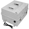 Altelix 17x14x9 Polycarbonate + ABS Vented RF Transparent Outdoor WiFi Enclosure with 120 VAC Outlets & Power Cord