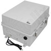 Altelix 17x14x9 Polycarbonate + ABS NEMA 4X Enclosure with Aluminum Equipment Mounting Plate, 120 VAC Outlets & Power Cord