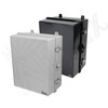 Altelix 17x14x9 Polycarbonate + ABS NEMA 4X Enclosure with Aluminum Equipment Mounting Plate, 120 VAC Outlets & Power Cord