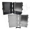 Altelix 17x14x9 Polycarbonate + ABS NEMA 4X Enclosure with Aluminum Equipment Mounting Plate, 120 VAC Outlets & Power Cord