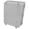 Altelix 17x14x9 Polycarbonate + ABS Vented RF Transparent Outdoor WiFi Enclosure with No-Drill PVC Equipment Mounting Plate