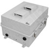 Altelix 17x14x9 Polycarbonate + ABS Vented RF Transparent Outdoor WiFi Enclosure with No-Drill PVC Equipment Mounting Plate