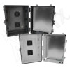 Altelix 17x14x9 Polycarbonate + ABS Vented Enclosure with Aluminum Equipment Mounting Plate