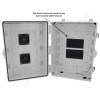 Altelix 17x14x9 Polycarbonate + ABS Vented RF Transparent Outdoor WiFi Enclosure