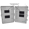Altelix 17x14x9 Polycarbonate + ABS NEMA 4X RF Transparent Outdoor WiFi Enclosure