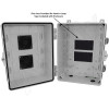 Altelix 14x11x9 Polycarbonate + ABS Vented RF Transparent Outdoor WiFi Enclosure