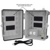 Altelix 12x9x9 Polycarbonate + ABS NEMA 4X RF Transparent Outdoor WiFi Enclosure with 120 VAC Outlets & Power Cord