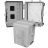 Altelix 12x9x9 Polycarbonate + ABS Vented RF Transparent Outdoor WiFi Enclosure with No-Drill PVC Equipment Mounting Plate