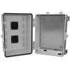 Altelix 12x9x9 Polycarbonate + ABS Vented Enclosure with Aluminum Equipment Mounting Plate