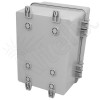 Altelix 12x9x9 Polycarbonate + ABS NEMA 4X Enclosure with Aluminum Equipment Mounting Plate