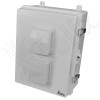 Altelix 17x14x7 Polycarbonate + ABS Vented Enclosure with Aluminum Equipment Mounting Plate, 120 VAC Outlets & Power Cord