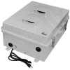 Altelix 17x14x7 Polycarbonate + ABS Vented Enclosure with Aluminum Equipment Mounting Plate, 120 VAC Outlets & Power Cord