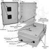 Altelix 17x14x7 Polycarbonate + ABS Vented RF Transparent Outdoor WiFi Enclosure