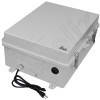 Altelix 17x14x7 Polycarbonate + ABS NEMA 4X Enclosure with Aluminum Equipment Mounting Plate, 120 VAC Outlets & Power Cord