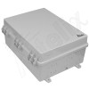 Altelix 17x14x7 Polycarbonate + ABS NEMA 4X RF Transparent Outdoor WiFi Enclosure with No-Drill PVC Equipment Mounting Plate