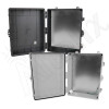 Altelix 17x14x7 Polycarbonate + ABS NEMA 4X Enclosure with Aluminum Equipment Mounting Plate