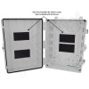 Altelix 17x14x7 Polycarbonate + ABS NEMA 4X RF Transparent Outdoor WiFi Enclosure