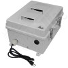 Altelix 14x11x7 Polycarbonate + ABS Vented RF Transparent Outdoor WiFi Enclosure with No-Drill PVC Equipment Mounting Plate, 120 VAC Outlets & Power Cord