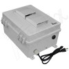 Altelix 14x11x7 Polycarbonate + ABS Vented RF Transparent Outdoor WiFi Enclosure with 120 VAC Outlets & Power Cord