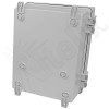 Altelix 14x11x7 Polycarbonate + ABS Vented RF Transparent Outdoor WiFi Enclosure with No-Drill PVC Equipment Mounting Plat