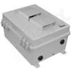 Altelix 14x11x7 Polycarbonate + ABS Vented RF Transparent Outdoor WiFi Enclosure with No-Drill PVC Equipment Mounting Plat