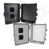 Altelix 14x11x7 Polycarbonate + ABS Vented RF Transparent Outdoor WiFi Enclosure with No-Drill PVC Equipment Mounting Plat