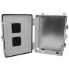 Altelix 14x11x7 Polycarbonate + ABS Vented Enclosure with Aluminum Equipment Mounting Plate