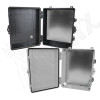 Altelix 14x11x7 Polycarbonate + ABS NEMA 4X Enclosure with Aluminum Equipment Mounting Plate