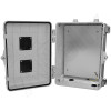 Altelix 12x9x7 Polycarbonate + ABS Vented Enclosure with Aluminum Equipment Mounting Plate