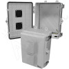 Altelix 12x9x7 Polycarbonate + ABS Vented Enclosure with Aluminum Equipment Mounting Plate