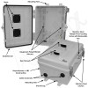 Altelix 12x9x7 Polycarbonate + ABS Vented RF Transparent Outdoor WiFi Enclosure