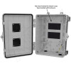 Altelix 12x9x7 Polycarbonate + ABS Vented RF Transparent Outdoor WiFi Enclosure