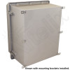 Altelix 20x16x12 Fiberglass Weatherproof Vented NEMA Enclosure with Dual 12 VDC Cooling Fans