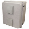 Altelix 20x16x12 Fiberglass Weatherproof Vented NEMA Enclosure with Dual 12 VDC Cooling Fans