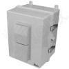 Altelix 14x11x9 Polycarbonate + ABS Vented Enclosure with Aluminum Equipment Mounting Plate, 50W Heater, Cooling Fan, 120 VAC Outlets & Power Cord